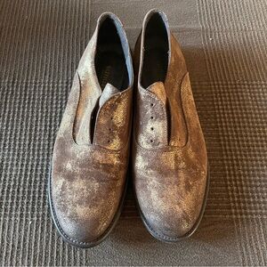 Sundance loafers with gold flecks